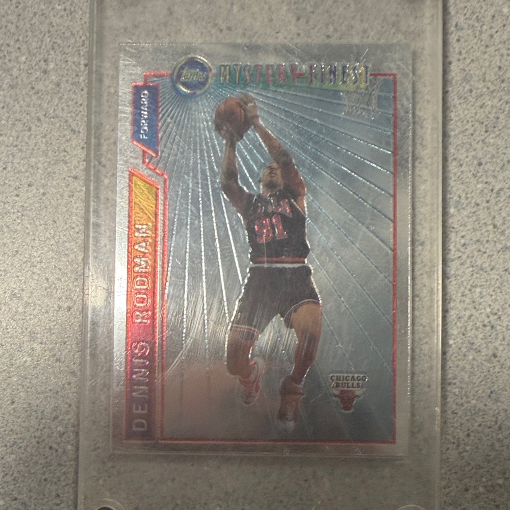 Topps Dennis Rodman Basketball Card - Red, Blue, White